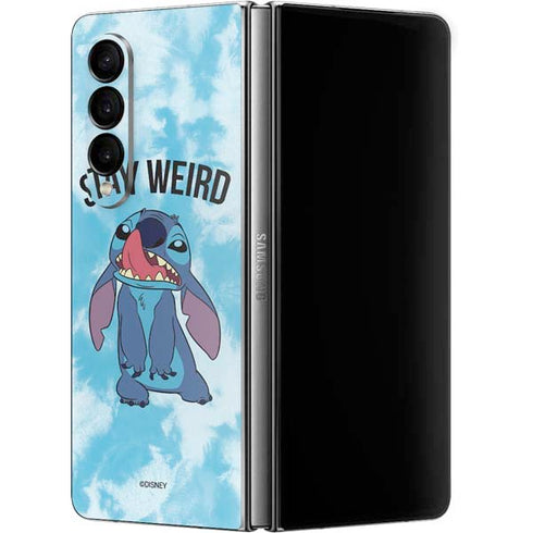 Disney Lilo and Stitch Stay Weird Galaxy Z Fold4 5G Skin
